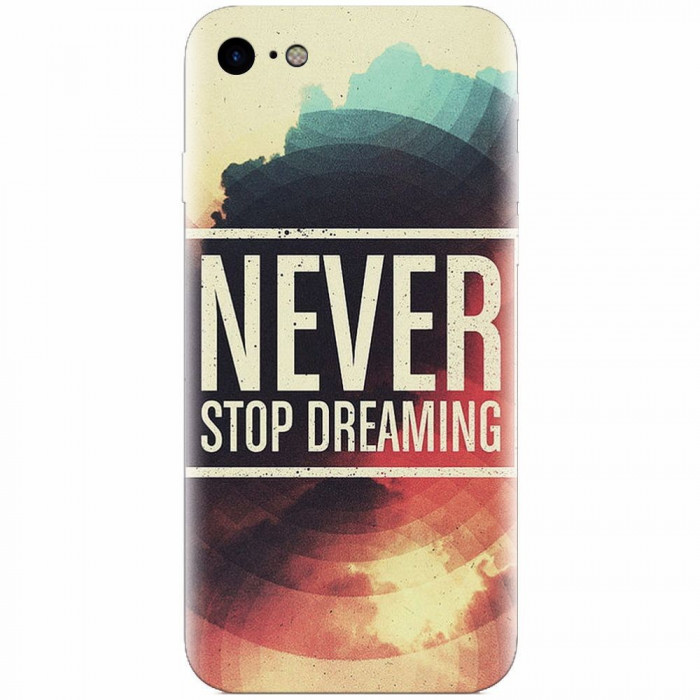 Husa silicon pentru Apple Iphone 6 Plus, Never Stop Dreaming