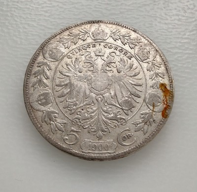 Austria - 5 Korona 1900 - Argint foto