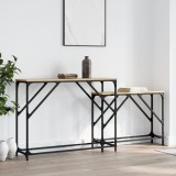 Cumpara ieftin Mese console suprapuse, 2 buc, stejar sonoma, lemn prelucrat