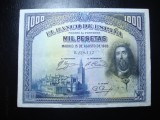 SPANIA 1000 PESETAS 1928 VF+/aXF