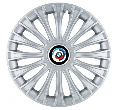 Set 4 capace roti pentru BMW Nou, model Dino Gray, R15 foto