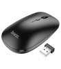Mouse Wireless Dual Mode HOCO GM15, Negru, Bluetooth 5.0, 2.4G, DPI reglabil