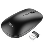 Mouse Wireless Dual Mode HOCO GM15, Negru, Bluetooth 5.0, 2.4G, DPI reglabil