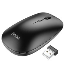 Mouse Wireless Dual Mode HOCO GM15, Negru, Bluetooth 5.0, 2.4G, DPI reglabil
