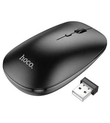 Mouse Wireless Dual Mode HOCO GM15, Negru, Bluetooth 5.0, 2.4G, DPI reglabil foto