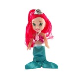 Papusa printesa model sirena, Roscata, Verde, 16 cm, ATU-083936