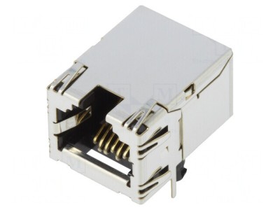 Soclu RJ45 Cat 5e Ecranat Aurit 8p8c foto