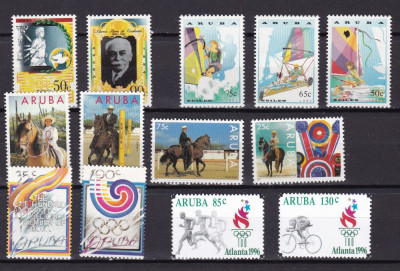 Aruba 1988/1996 sport 5 serii complete MNH w59 foto