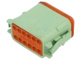 Conector cablu cablu mufă mamă DT PIN 12 verde IP68