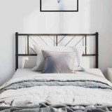 VidaXL Tăblie de pat metalică, negru, 100 cm