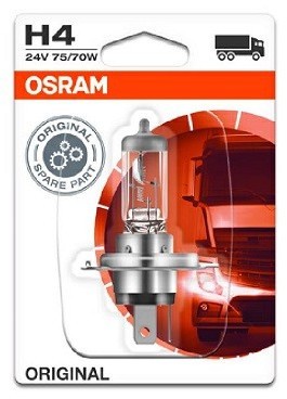 Bec camion H4 Osram 24V 75/70W foto