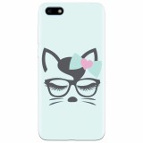 Husa silicon pentru Huawei Y5 Prime 2018, Angel Cat