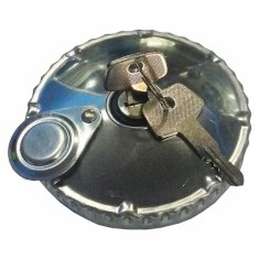 Buson rezervor camion din metal cromat cu cheie Kamar - ? 80mm Garage AutoRide foto