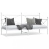 VidaXL Pat de zi fără saltea alb 80x200 cm oțel 4104680