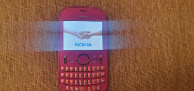 Telefon Rar Nokia Asha 200 Rose sau negru Dual sim Livrare gratuita! foto