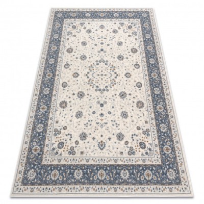 Covor L&amp;acirc;nă NAIN Cadru ornament 7179/51943 bej / albastru inchis, 120x170 cm foto