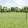 VidaXL &Icirc;ngrădire cu st&acirc;lpi Verde 0.6 x 100 m Oțel