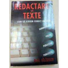REDACTARE DE TEXTE de OLGA BALANESCU , 2005