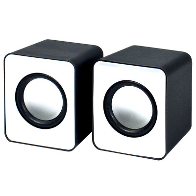 Boxe Stereo 2.0 cu conectare USB &amp;amp; Jack, putere 2 x 3W, culoare alba AVX-ZS35 foto