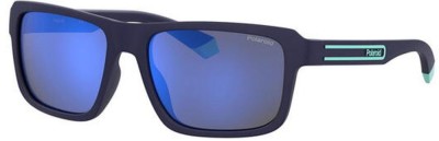 Ochelari de Soare POLAROID PLD 2158/S FLL 58 5X, Matte Blue foto