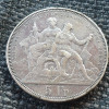 Elveția 5 franci / francs 1883 argint tiraj 30.000 Lugano, Europa