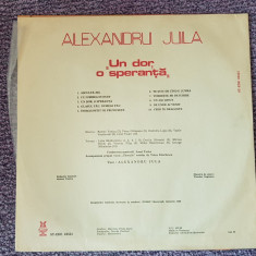 Alexandru Jula, Un dor o speranta, disc vinil