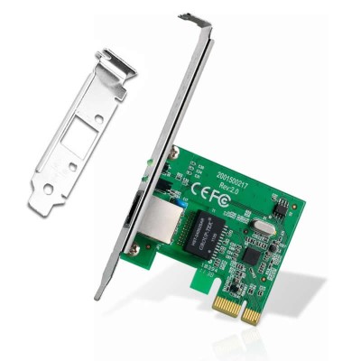 Placa Retea Gigabit Ethernet, TP-Link, internet 10/100/1000M, PCI-e, 1Gb, chip rtl8168b, low profile bracket inclus foto
