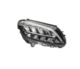 Far MERCEDES Clasa C (W205), 06.2018-, HELLA, fata, partea dreapta, fara inscriptia &amp;#39;Mercedes Benz&amp;#39;; LED; electric; fara modul LED; fara unit