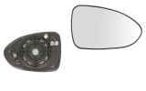 Geam oglinda exterioara cu suport fixare Kia Rio (Ub), 09.2011-12.2016, Dreapta, incalzita; geam convex; cromat