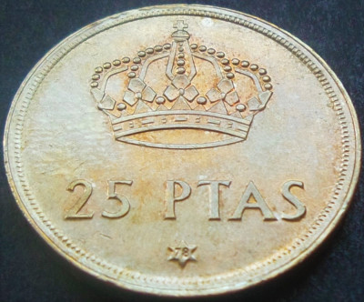 Moneda 25 PESETAS - SPANIA, anul 1978 *cod 1398 A (varianta 1975) foto