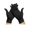 Manusi din nitril negre, 100 bucati, marime L, TOOLHUB