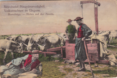 CARTE POSTALA NEPVISELET MAGYARORSZAGBOL - Costumul traditional maghiar foto