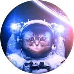 Suport PopSockets universal PopGrip Catstronaut foto