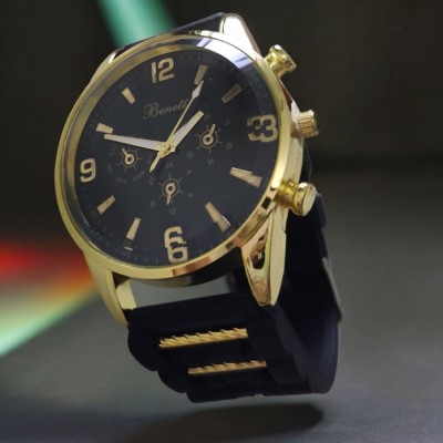 Ceas casual barbatesc, bratara din silicon, mecanism quartz, tip display analog, inchidere cu catarama foto