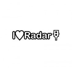 Sticker I Love Radar foto