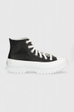 Converse teniși Chuck Taylor All Star Lugged 2.0 femei, culoarea negru A03704C-BLACK