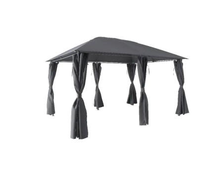 Pavilion CORT Umbrela Cadru Metal Gradina Terasa Curte Evenimente Gri + Pereti Laterali 3x4x2.65M + Livrare GRATUITA ! foto