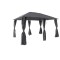 Pavilion CORT Umbrela Cadru Metal Gradina Terasa Curte Evenimente Gri + Pereti Laterali 3x4x2.65M + Livrare GRATUITA !