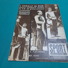 REVISTA SPORT * LUPTE GRECO-ROMANE C.E*GIMNASTICĂ NADIA COMÂNECI / NR. 4 1979