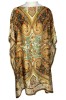 Rochie Poncho Dama Bej Maro One Size Vascoza Matase Rochie de Zi Lejera Midi