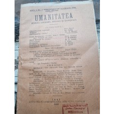 Revista Umanitatea nr.6/1920