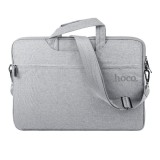 Geanta Hoco GT1 pentru Laptop, 14&quot;, Interior moale, 2 Compartimente, Textil, Gri