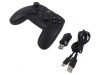 Gamepad neagră USB fără fir 10m 15 butoane 600mAh 8h