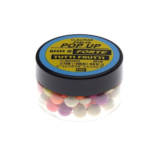 Pop Up Claumar Forte Tutti Frutti Color Mix 15Gr 8mm