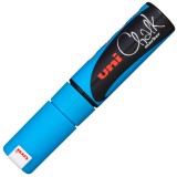 Marker creta lichida cu varf tesit,bleu,8 mm