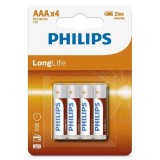 Cumpara ieftin Baterie R3 tip AAA longlife 4 buc Philips