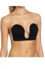 Sutien Negru Fara Bretele, Push-Up, Decolteu Adanc, Invizibil, Reutilizabil. Cupe A,B,C,D