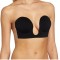 Sutien Push-up Invizibil cu Decolteu Adanc, Fara Bretele, Negru