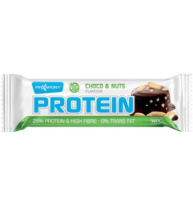 Baton Proteic cu Ciocolata si Alune 60 grame Max Sport foto