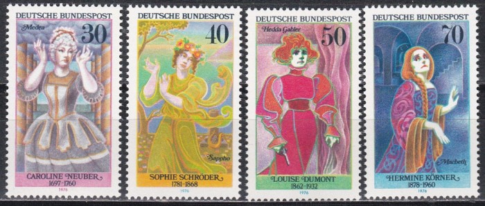 Germania 1976 - Actrițe celebre, MNH